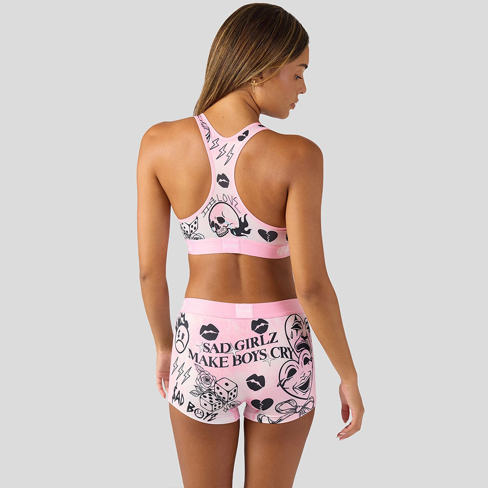 MOVIE- Cropped Tank Top-Scary Movie-Pink