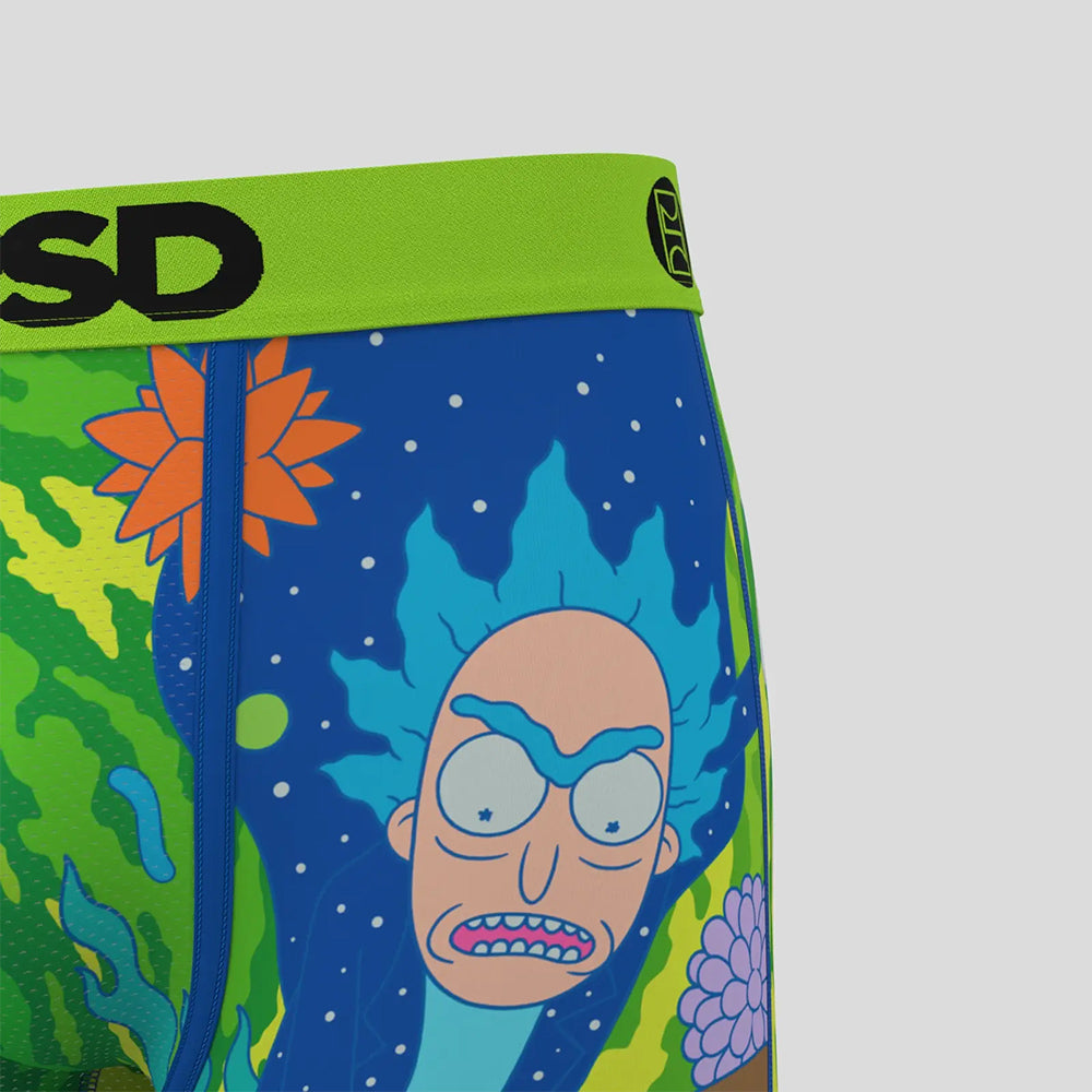 RICK AND MORTY- 平口四角褲 -天羅密網-綠色