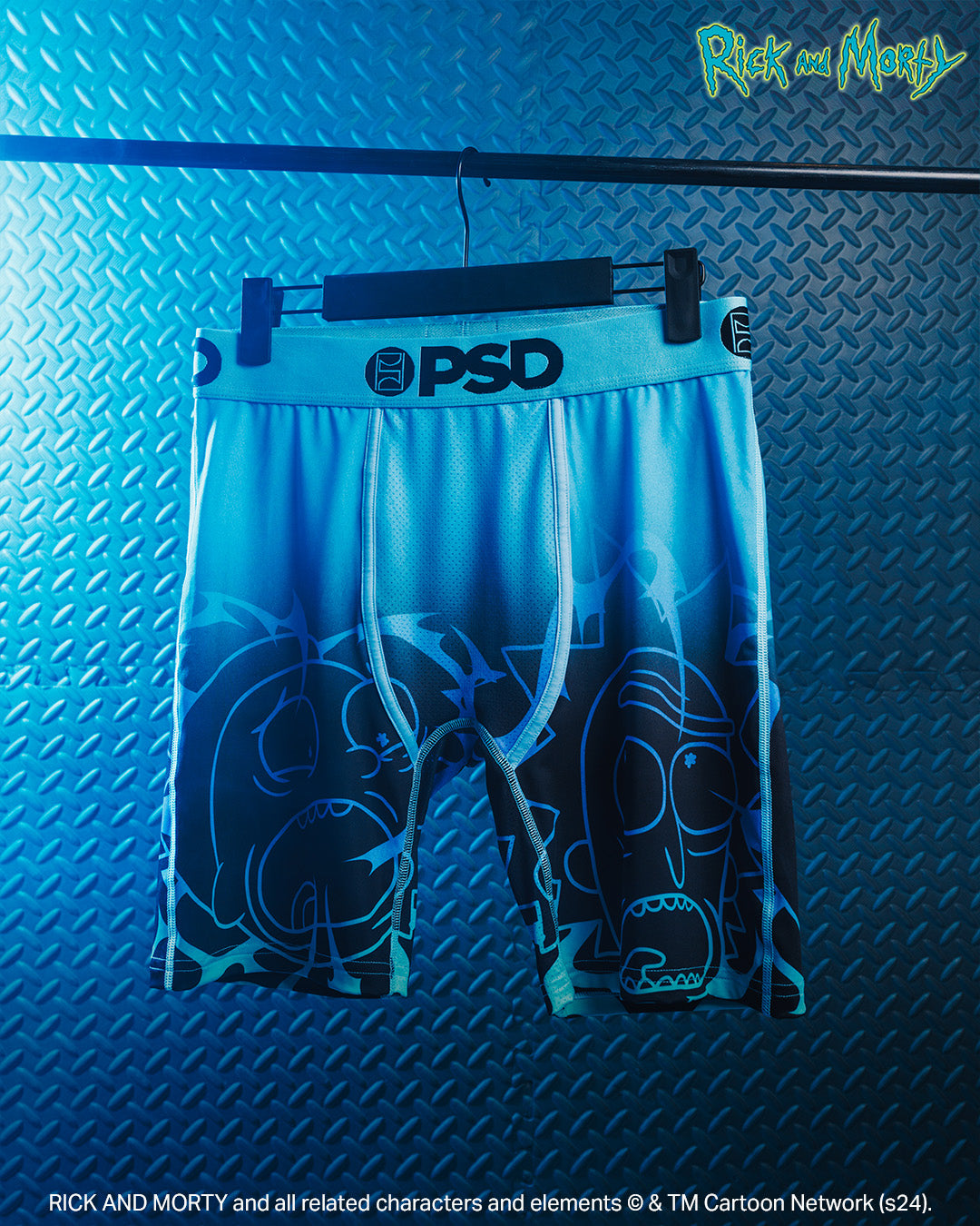 RICK AND MORTY-Boxer Briefs-Water Jingle-Blue