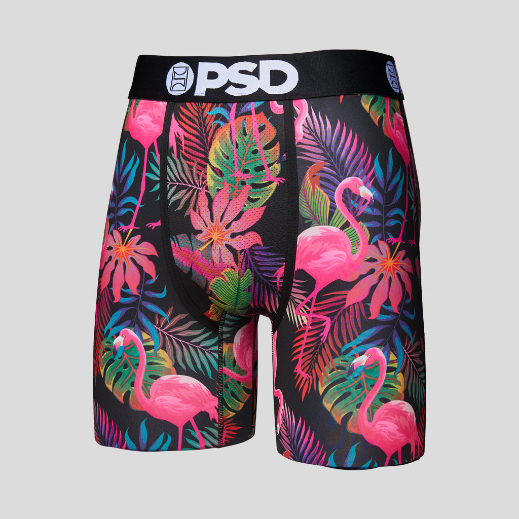 Set of 3 - Boxers - Flamingo & Jungle - Black Pink Blue