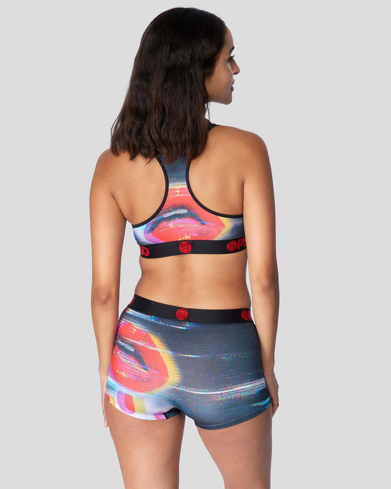 ANIMALS- Sports Bra - Irregular Leopard Print - Colorful