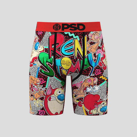 REN AND STIMPY - Boxer Briefs - Retro Style - Red