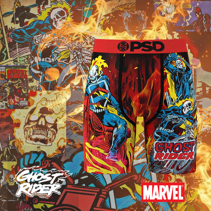 MARVEL- 平口四角褲-惡靈戰警-紅色