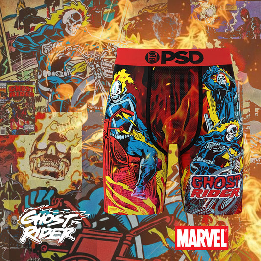 MARVEL- 平口四角褲-惡靈戰警-紅色