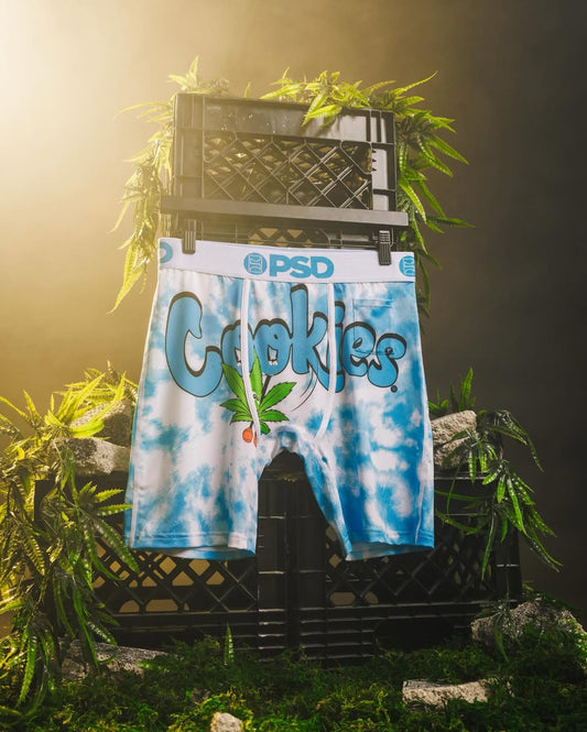 COOKIES- 平口四角褲-快樂崇拜-藍色