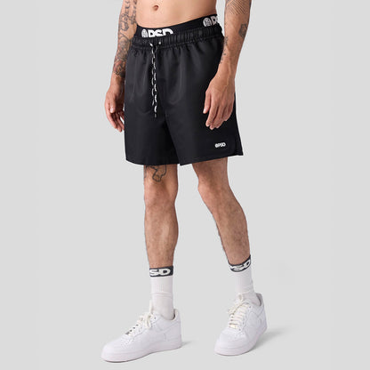 ESSENTIAL- Shorts-Plain Color Series-Black