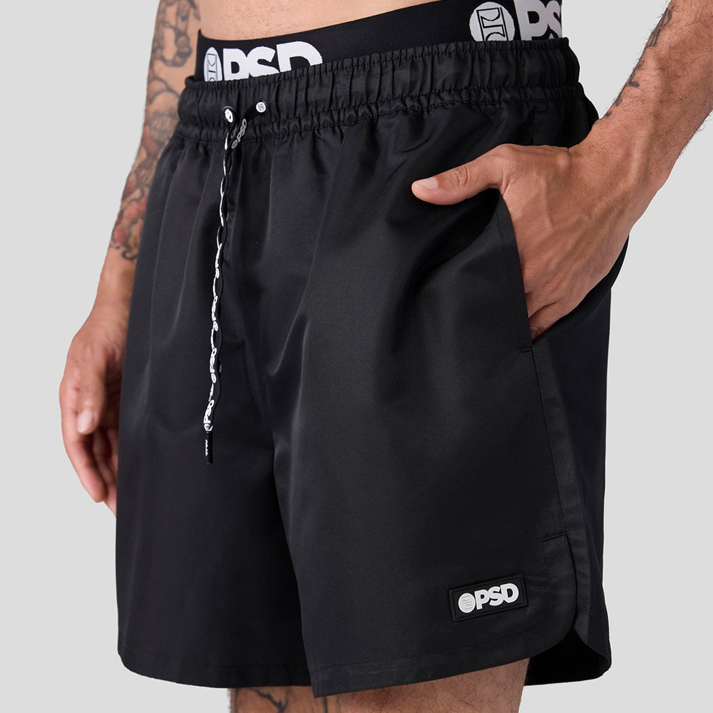 ESSENTIAL- Shorts-Plain Color Series-Black