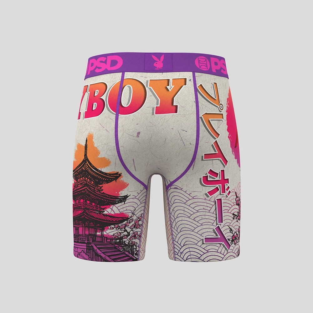 PLAYBOY- 平口四角褲-Y2K 兔女郎-紫色