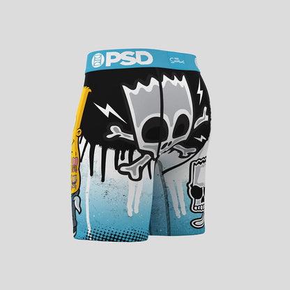 THE SIMPSONS- 平口四角褲-硬派霸子-藍色