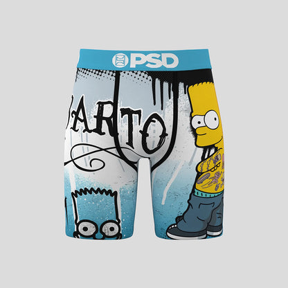 THE SIMPSONS- 平口四角褲-硬派霸子-藍色