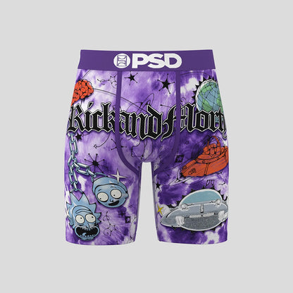 RICK AND MORTY- 平口四角褲-萌萌宇宙-紫色