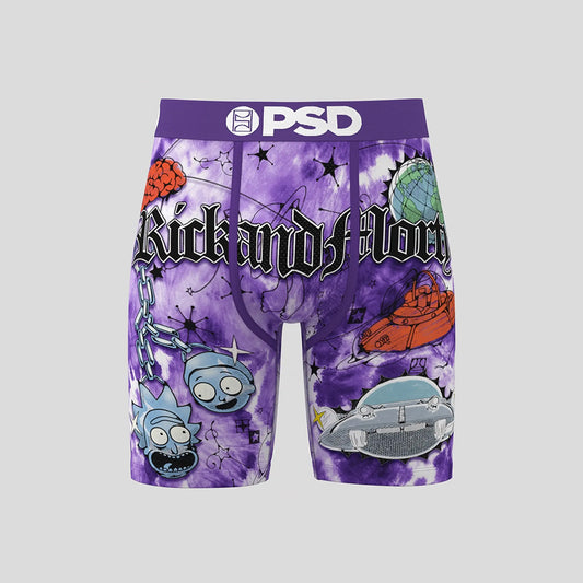 RICK AND MORTY- 平口四角褲-萌萌宇宙-紫色