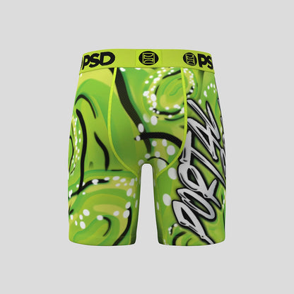 RICK AND MORTY- 平口四角褲-傳送門-綠色