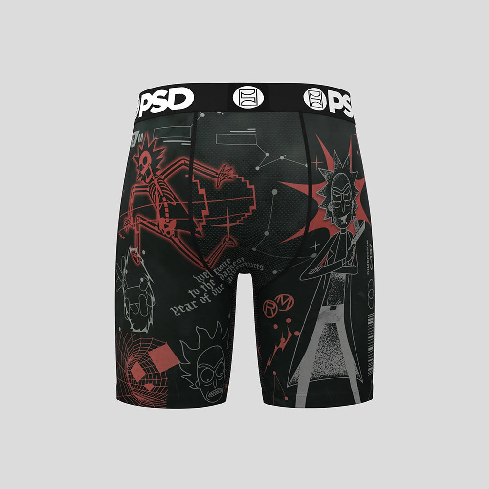 RICK AND MORTY- 平口四角褲-RICK 2000-黑色