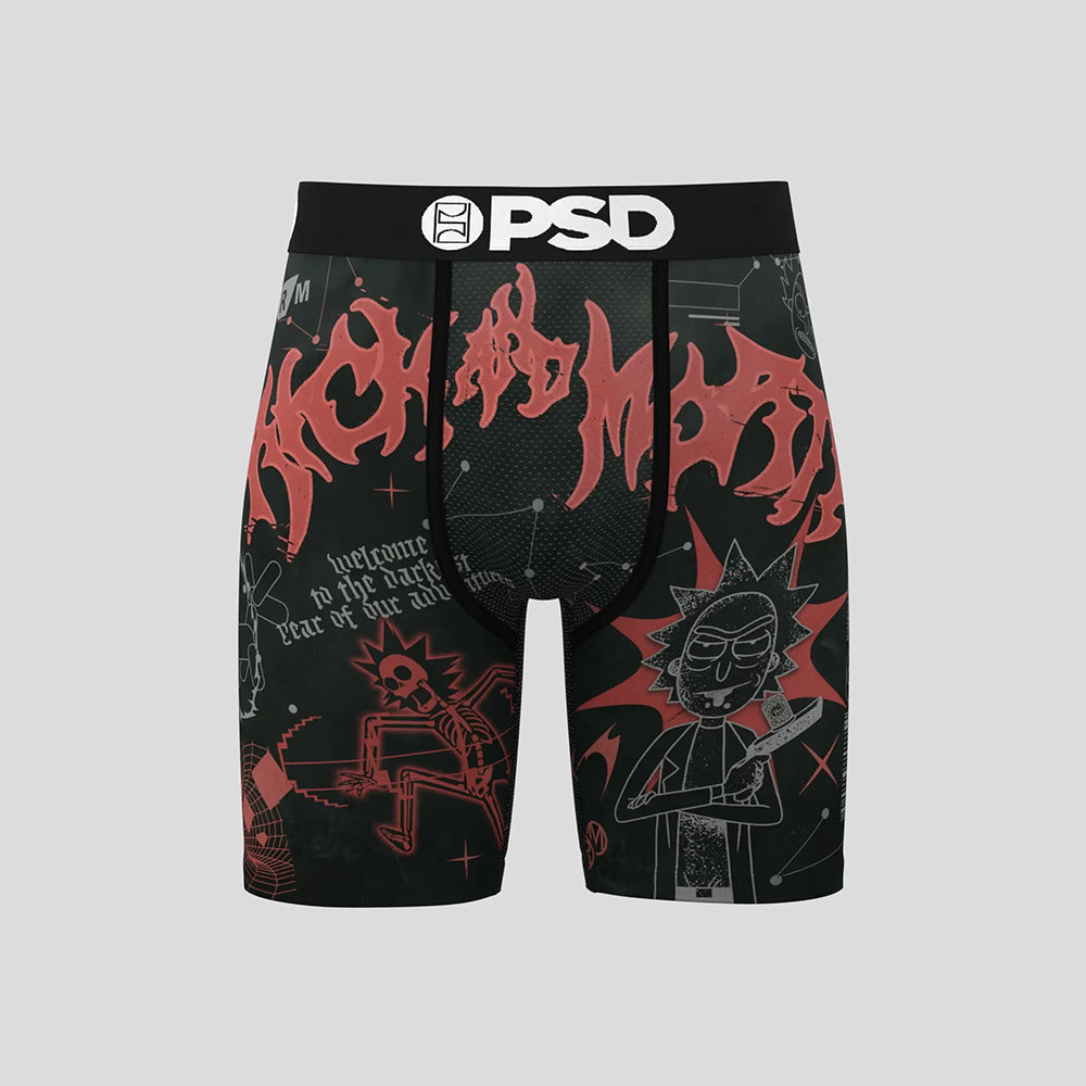 RICK AND MORTY- 平口四角褲-RICK 2000-黑色