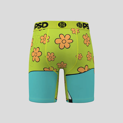 SCOOBY DOO- 平口四角褲-小花史酷比-綠色