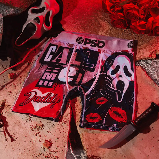 MOVIE- 平口四角褲-驚聲尖笑之叫我 Daddy-粉色