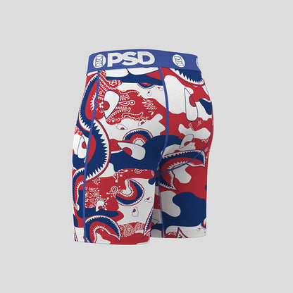 WARFACE- 平口四角褲-迷彩佩斯利-藍色