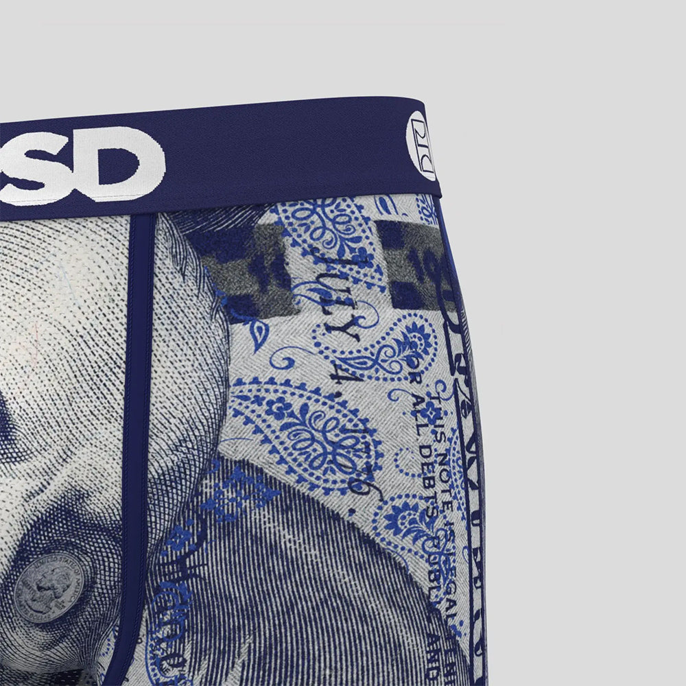 WARFACE- 平口四角褲-飢餓班哲明-藍色