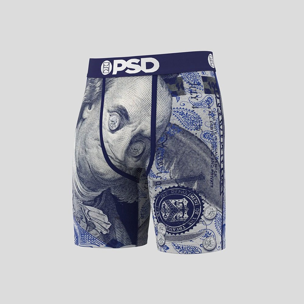 WARFACE- 平口四角褲-飢餓班哲明-藍色