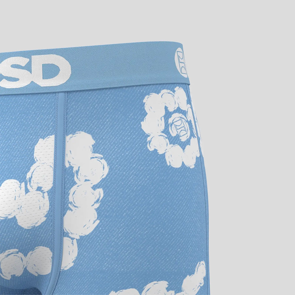 RECREATION- 平口四角褲-天藍雲朵-藍色