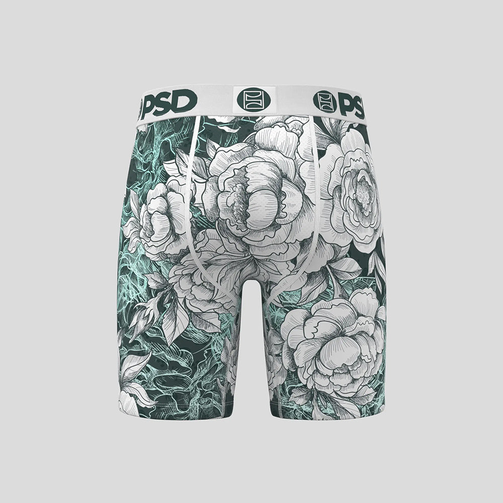 FLORAL- 平口四角褲-純粹-灰色