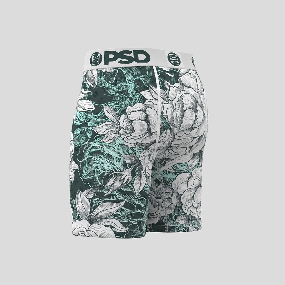 FLORAL- 平口四角褲-純粹-灰色