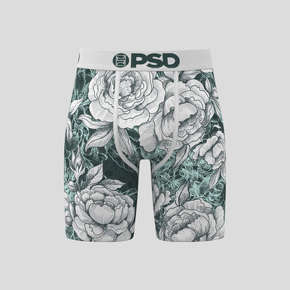 FLORAL- 平口四角褲-純粹-灰色