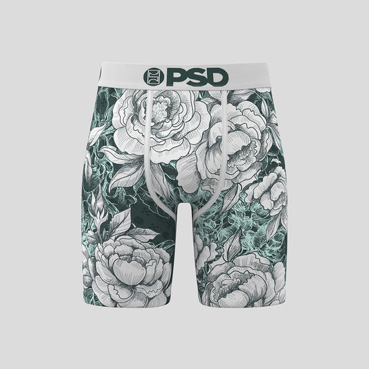 FLORAL- 平口四角褲-純粹-灰色