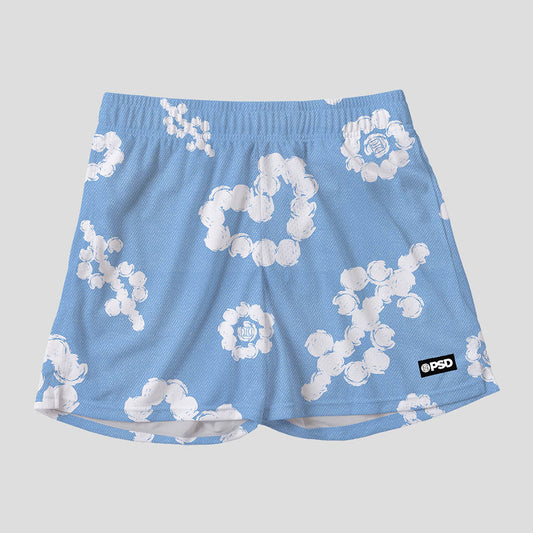 SPORTSWEAR- 運動短褲-天藍雲朵-藍色