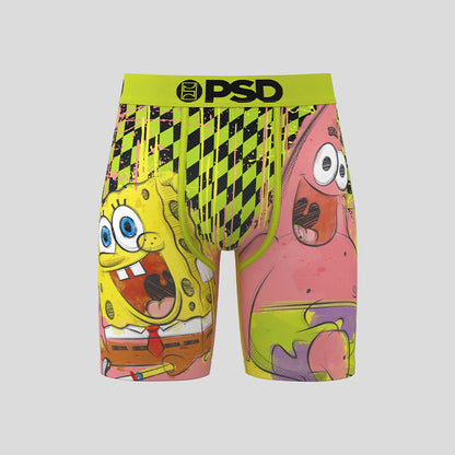 SPONGEBOB- 平口四角褲-哥倆好-黃色