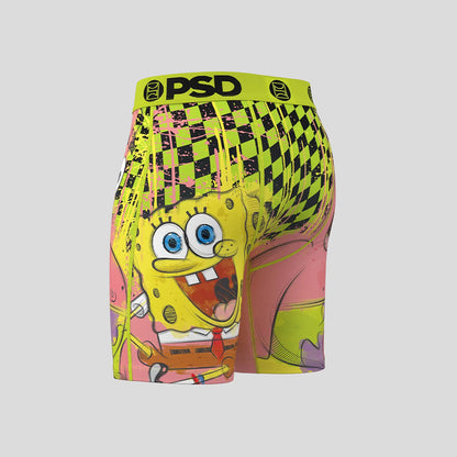 SPONGEBOB- 平口四角褲-哥倆好-黃色