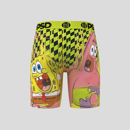 SPONGEBOB- 平口四角褲-哥倆好-黃色