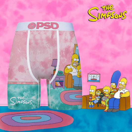 THE SIMPSONS- 平口四角褲-甜蜜辛普森家庭-白色