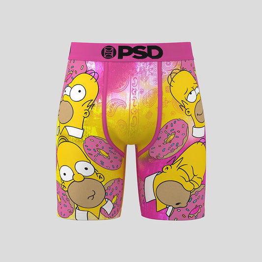 THE SIMPSONS - Boxer Briefs - Homer Loves Donuts - Pink