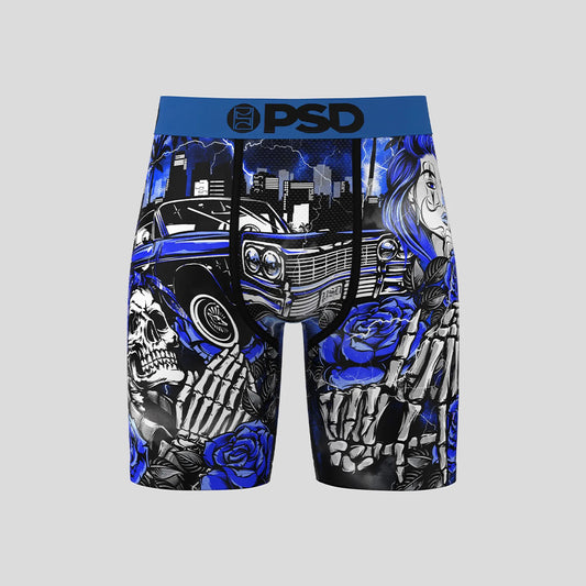 GRUNGE- 平口四角褲-深夜騎士-藍色