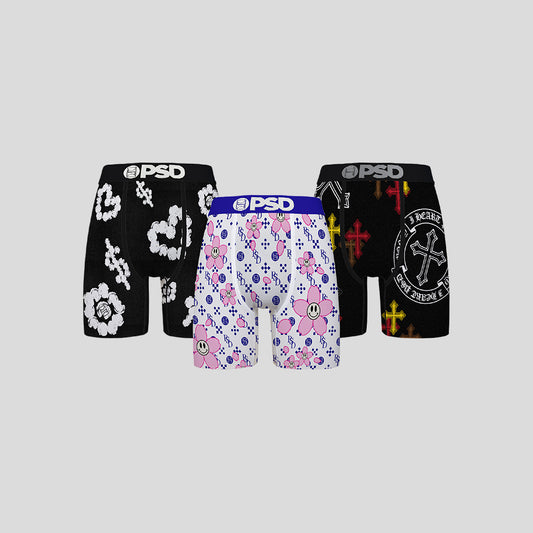 3件組-平口四角褲-嗨起來