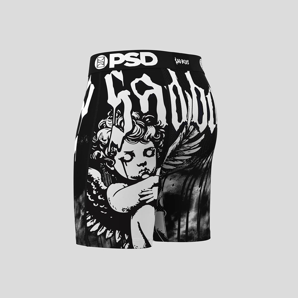 SAD BOYZ- 平口四角褲-二代天使-黑色