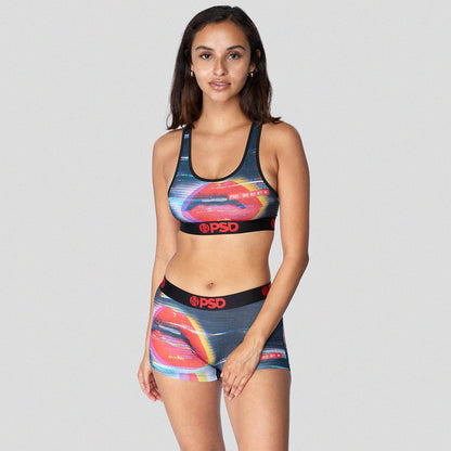 FUTURE TECH- 短版背心-紅脣爭奪戰-黑色