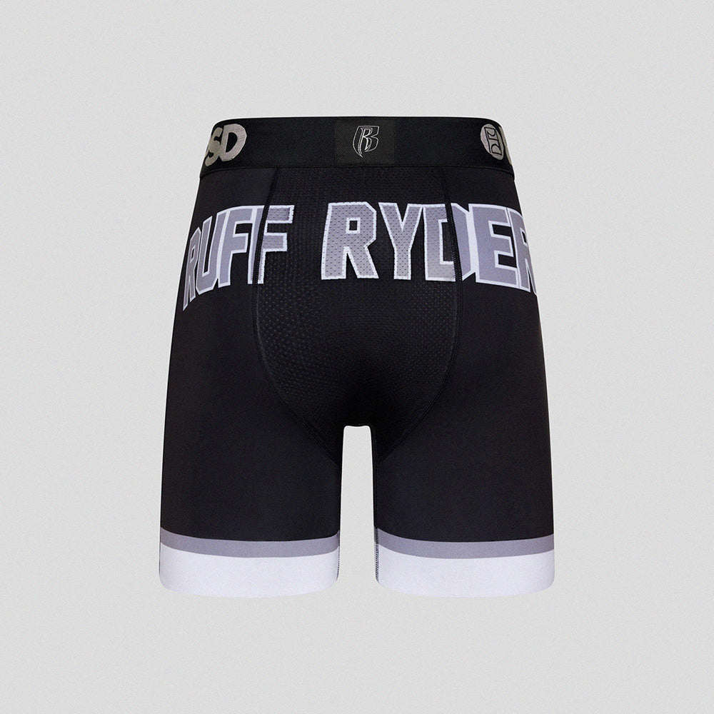 RUFF RYDERS- 平口四角褲-RYDERS 球衣-黑色