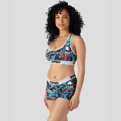 THE SIMPSONS-短版背心-陰屍路-白色