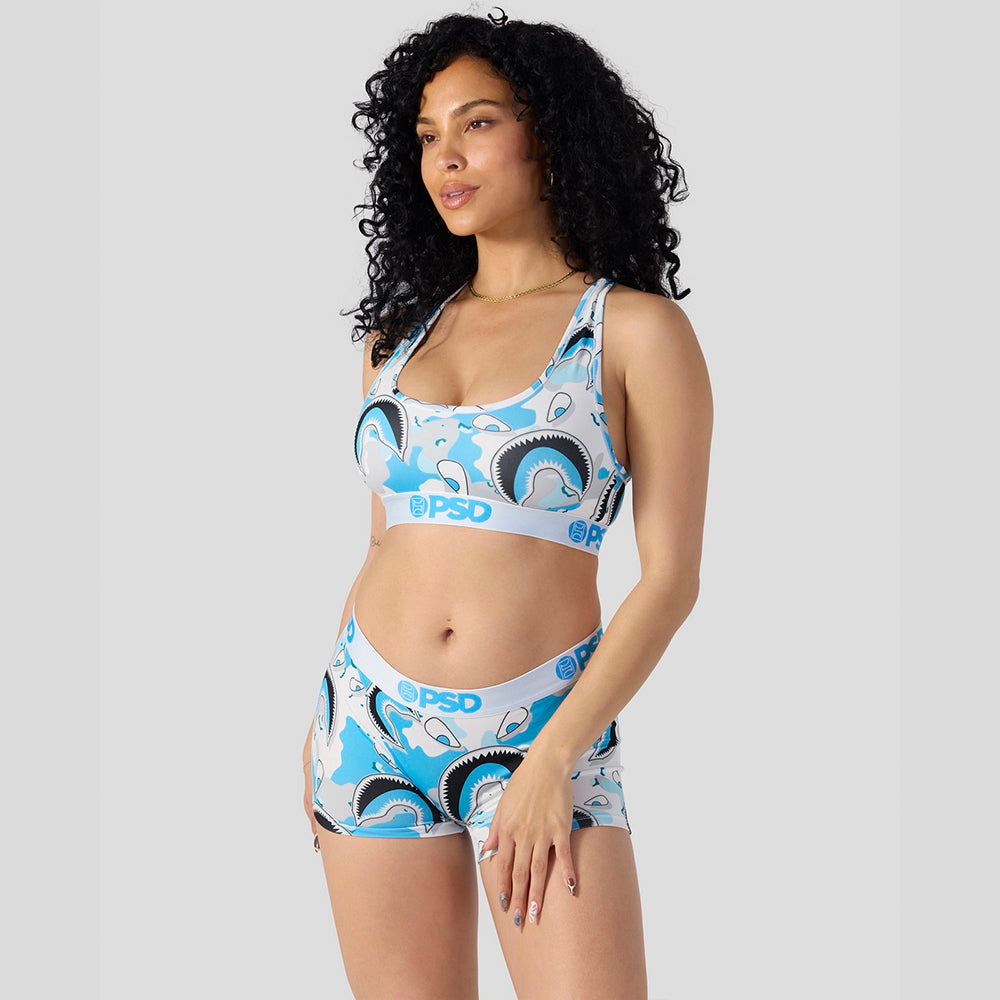 WARFACE-短版背心-海上鯊魚-白色