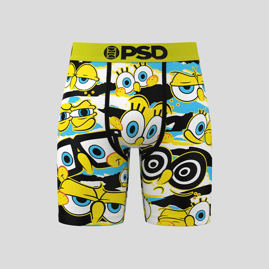 SPONGEBOB- 平口四角褲-我愛海綿寶寶-黃色