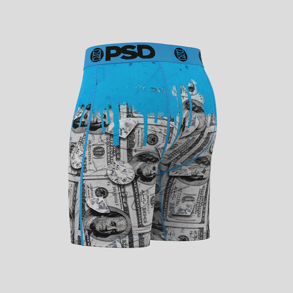 WARFACE- 平口四角褲-藍的發亮-藍色