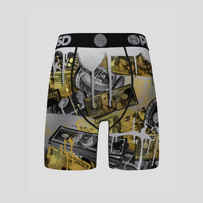 MONEY- Boxer Briefs-Steel Money-Black
