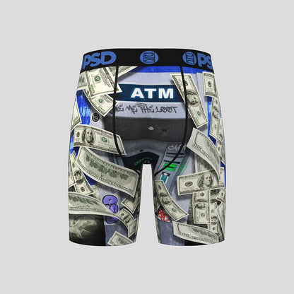 MONEY- 平口四角褲-現金流-藍色