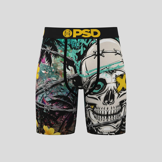 GRUNGE- 平口四角褲-破壞之王-黑色