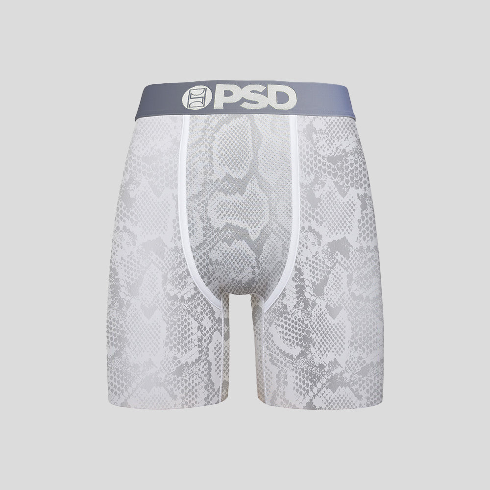 ANIMAL- 平口四角褲-銀色小龍-白色