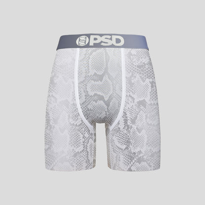 ANIMAL- 平口四角褲-銀色小龍-白色