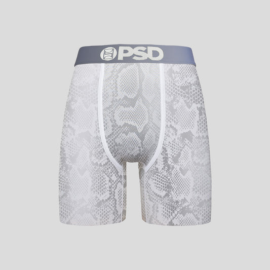 ANIMAL- 平口四角褲-銀色小龍-白色